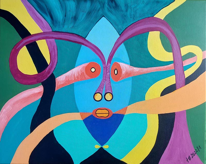 Wundersamer-Blick,-wondrous-glance_Acryl_(40-×-50-cm)_TO2022_1