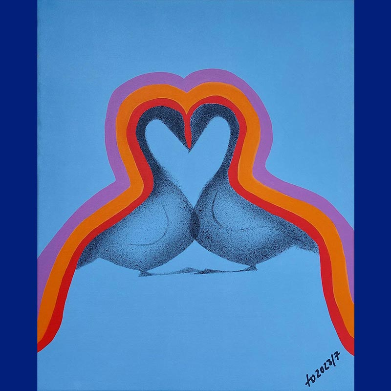 Ein Herz für Dich Acryl (40x50cm) TO2023/7